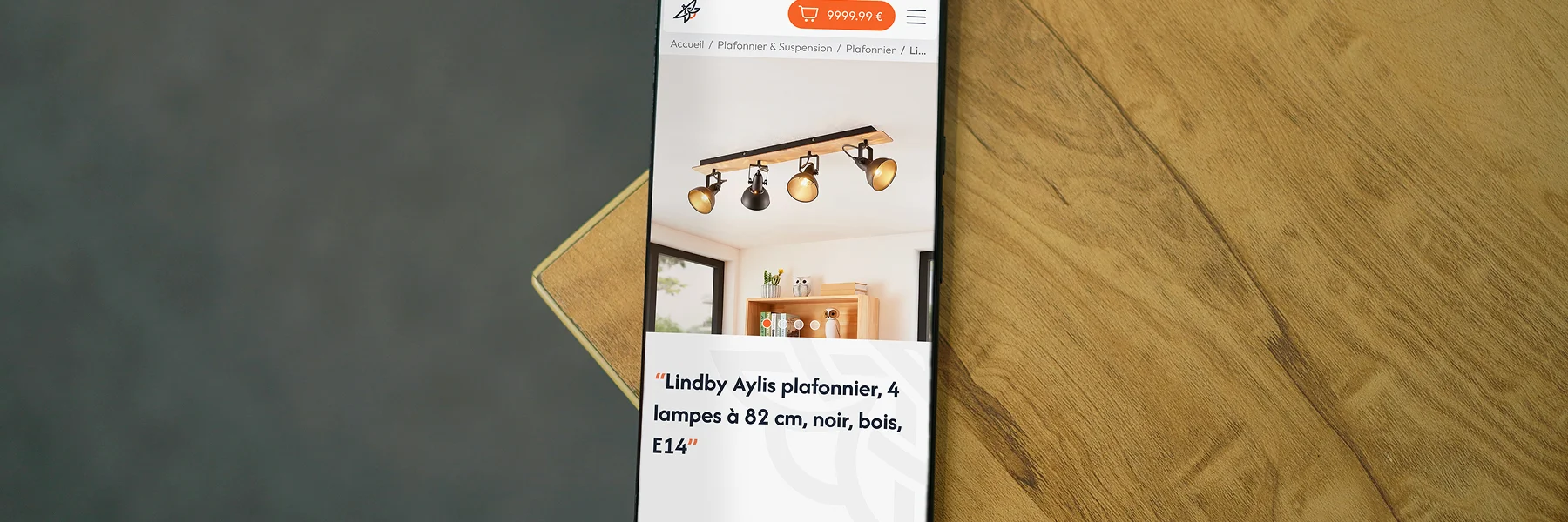 Mockup of Luminâme website on mobile